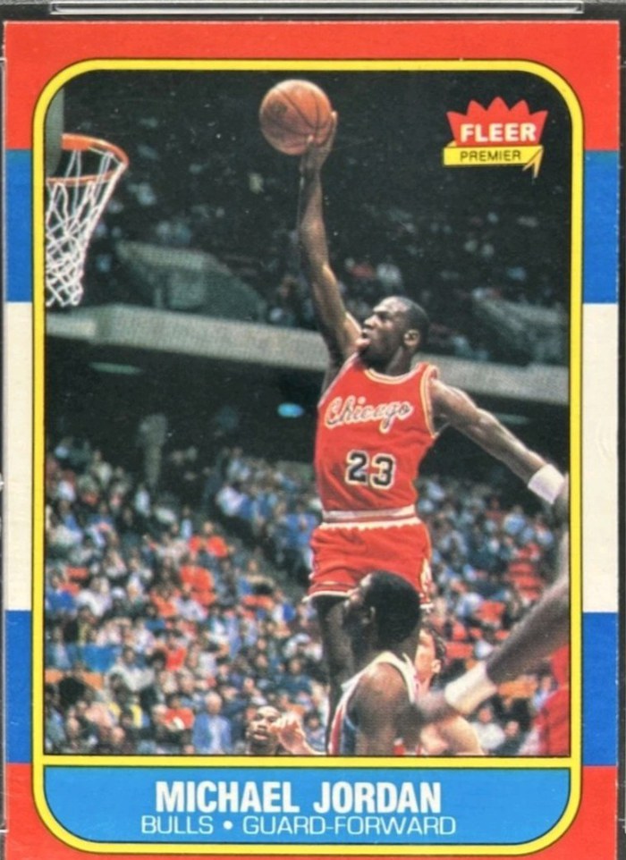 1986 Fleer Michael Jordan card tracked in CardVine